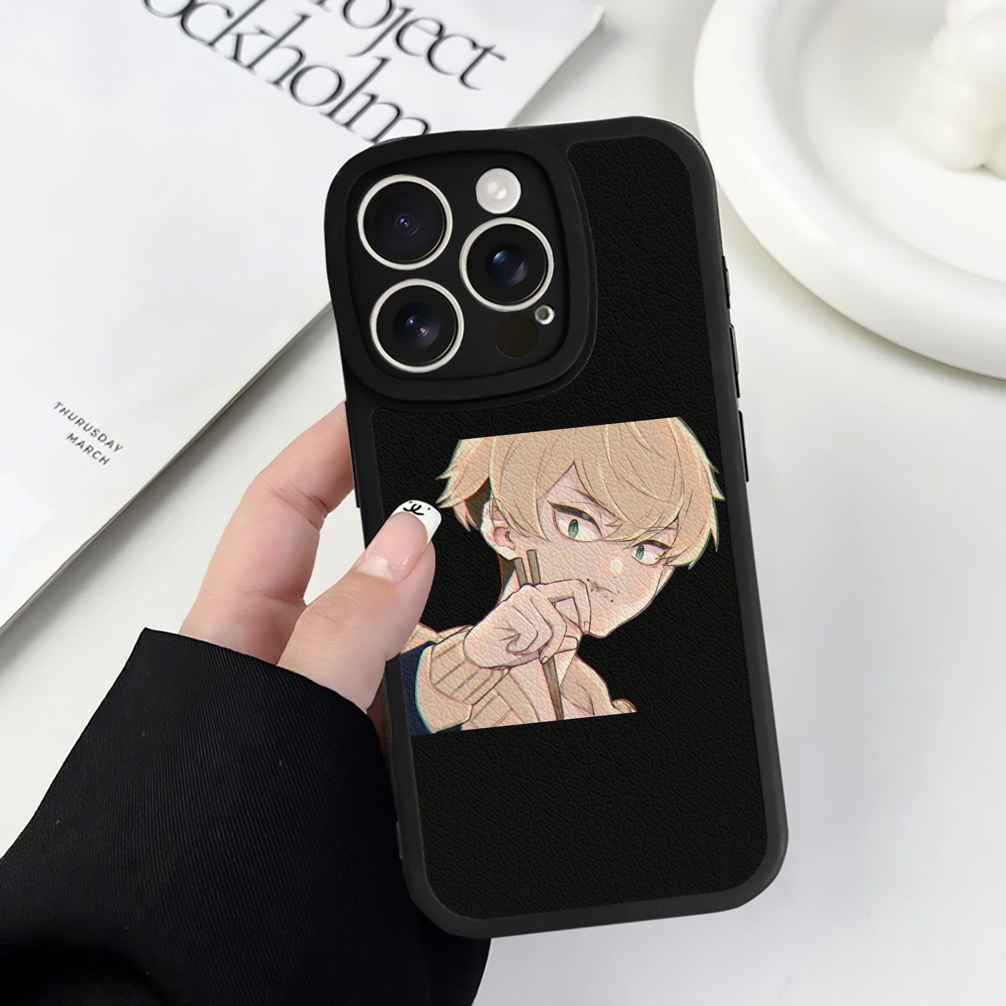 （画像用） 東京リベンジャーズ Tokyo Revengers 【iPhone 16シリーズ対応】シリコンスマホケース（レザー調） 材質：シリコン